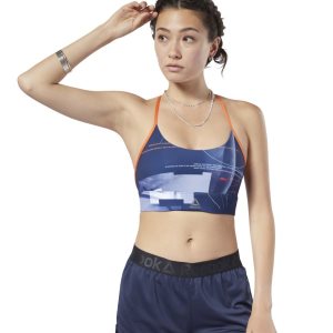 Reebok Workout Ready Tri-Back Low-Impact Bh Damen - Navy - DE 134-QXM